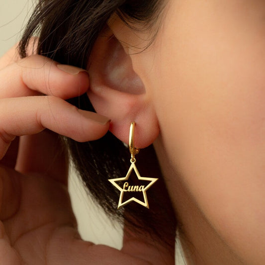 Star Name Earrings