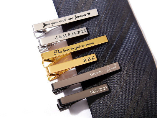 Personalize Groomsman Tie Clip