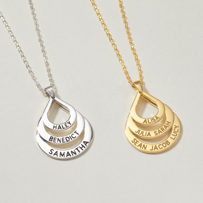 Custom Mother Necklace: Personalized Gift for Mom