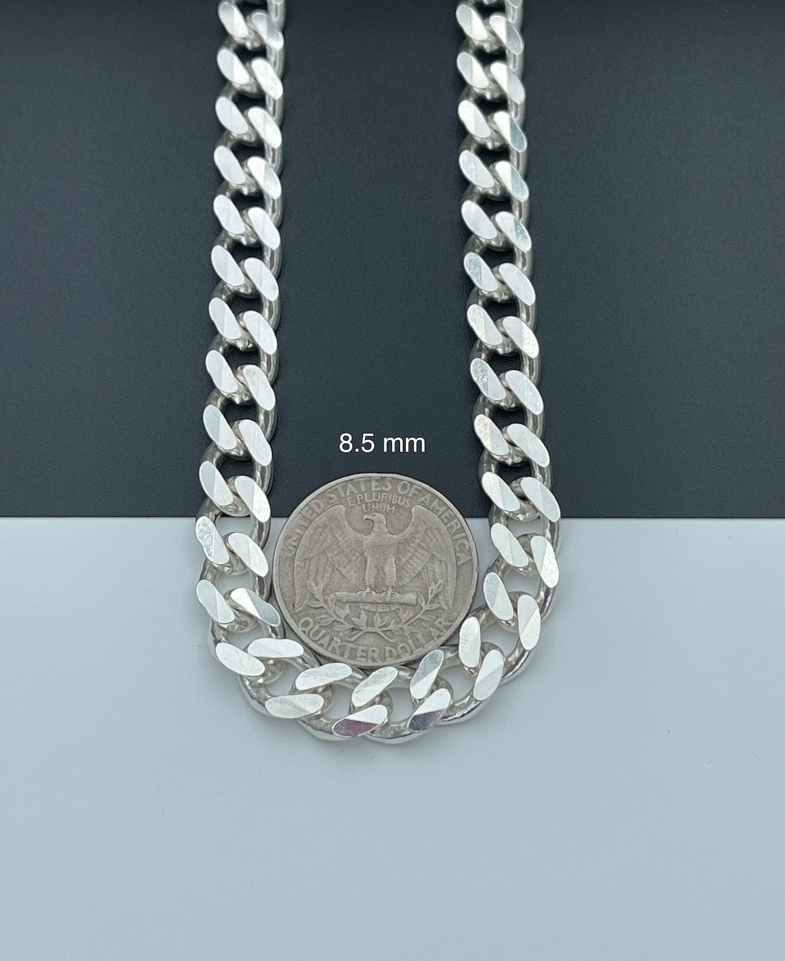 Solid 925 Sterling Silver Cuban Link Chains Men's Women's Curb Necklace