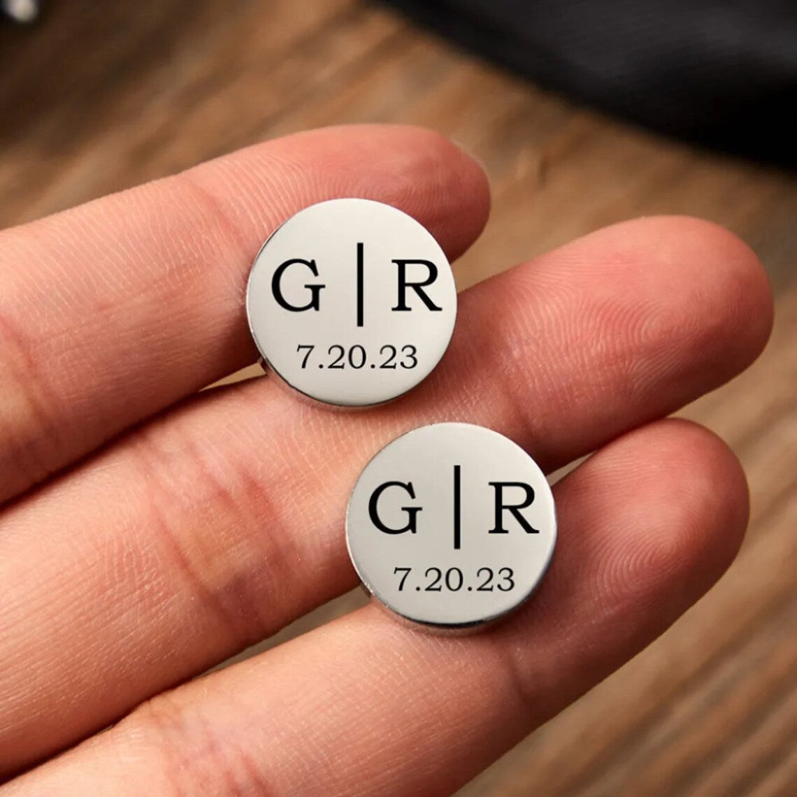 Personalized Cuff Links | Groomsmen CuffLinks | Wedding Gifts