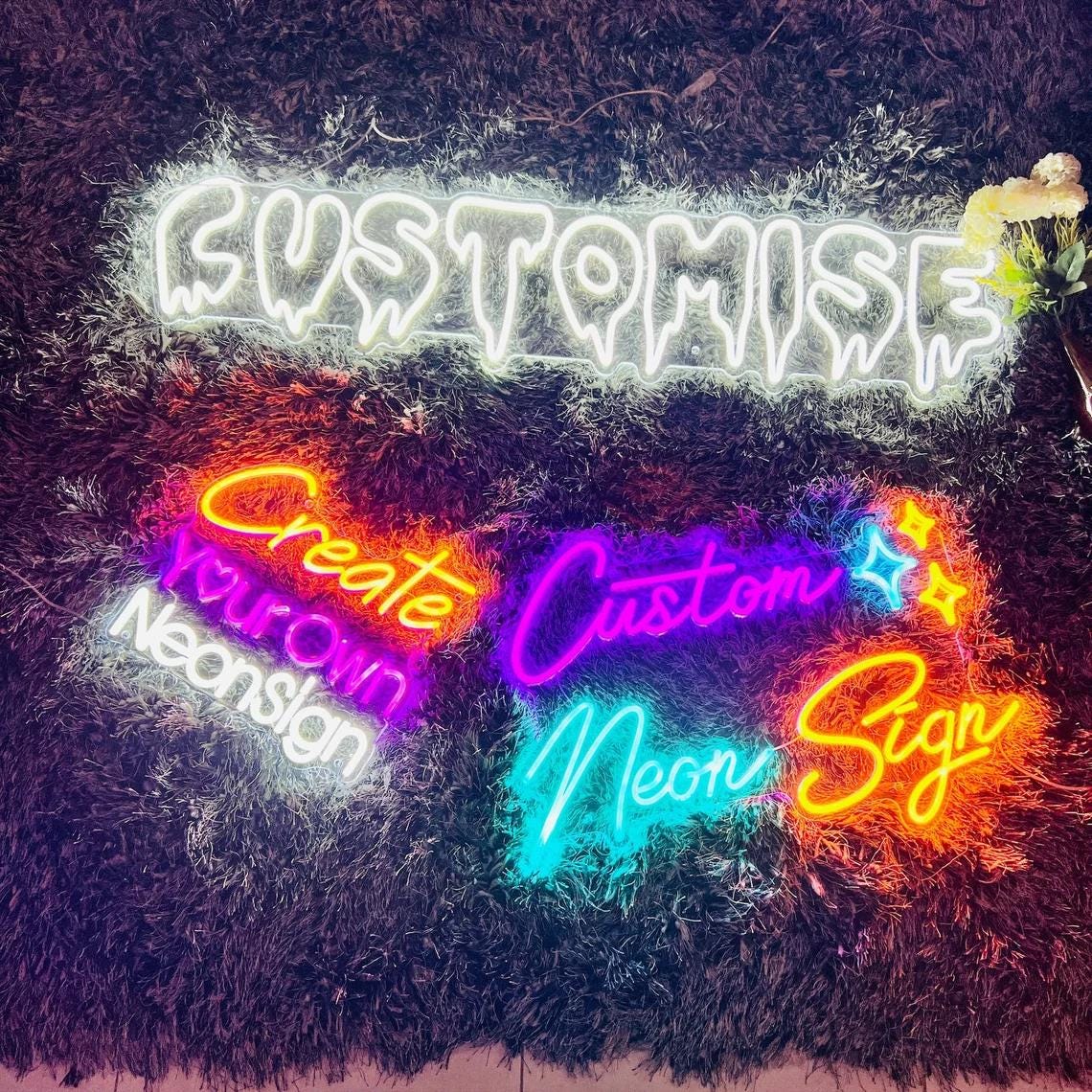 Custom Neon Sign | Neon Sign Art | Pink neon Sign | LED Neon Light