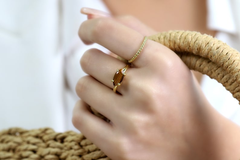 Tiger's Eye Cocktail Ring