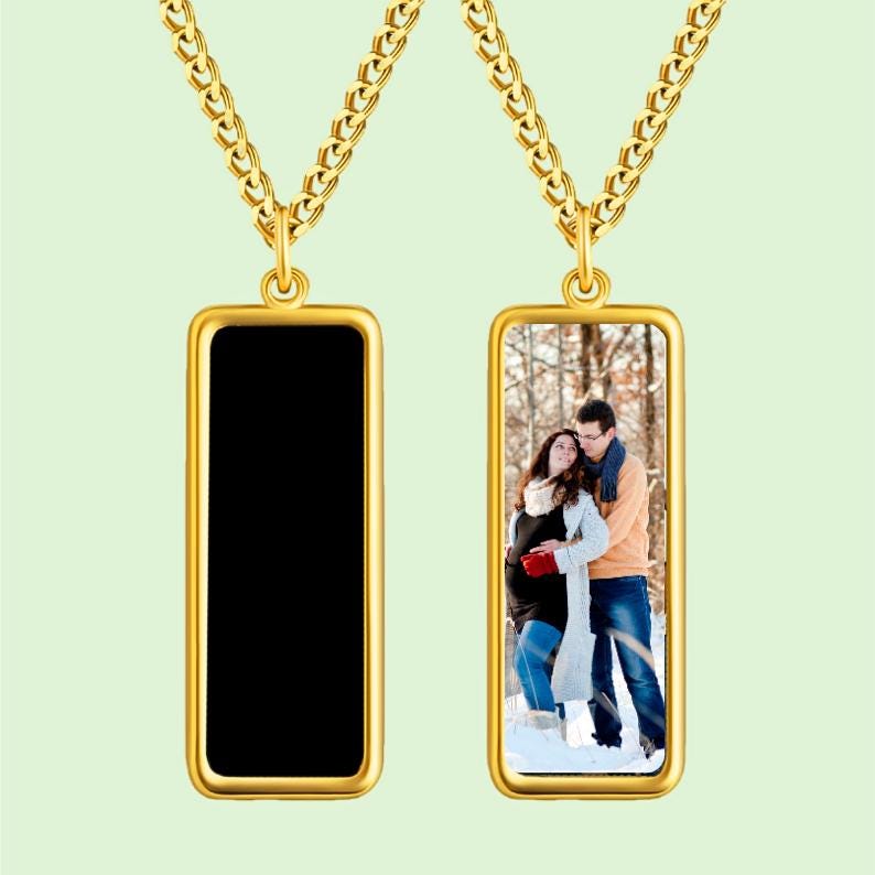 Heat-Activated Photo Necklace, Hidden Your Photo